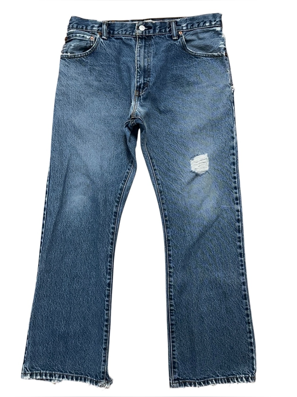 Levi's Denim Jeans Mens Size 34x30 517 Boot Cut Distressed Blue Vintage Y2K